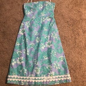 Lilly Pulitzer strapless dress